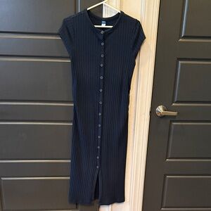 Old Navy (navy) Ribbed Midi Dress